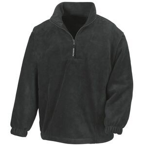 Result Unlined Active 1/4 Zip Anti-Pilling Fleece Top / Black